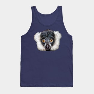 Black and White Lemur Tank Top